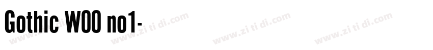 Gothic W00 no1字体转换